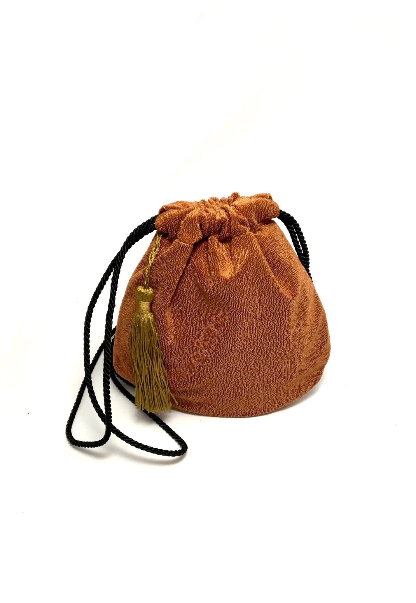 Copper recycled bag with tassel