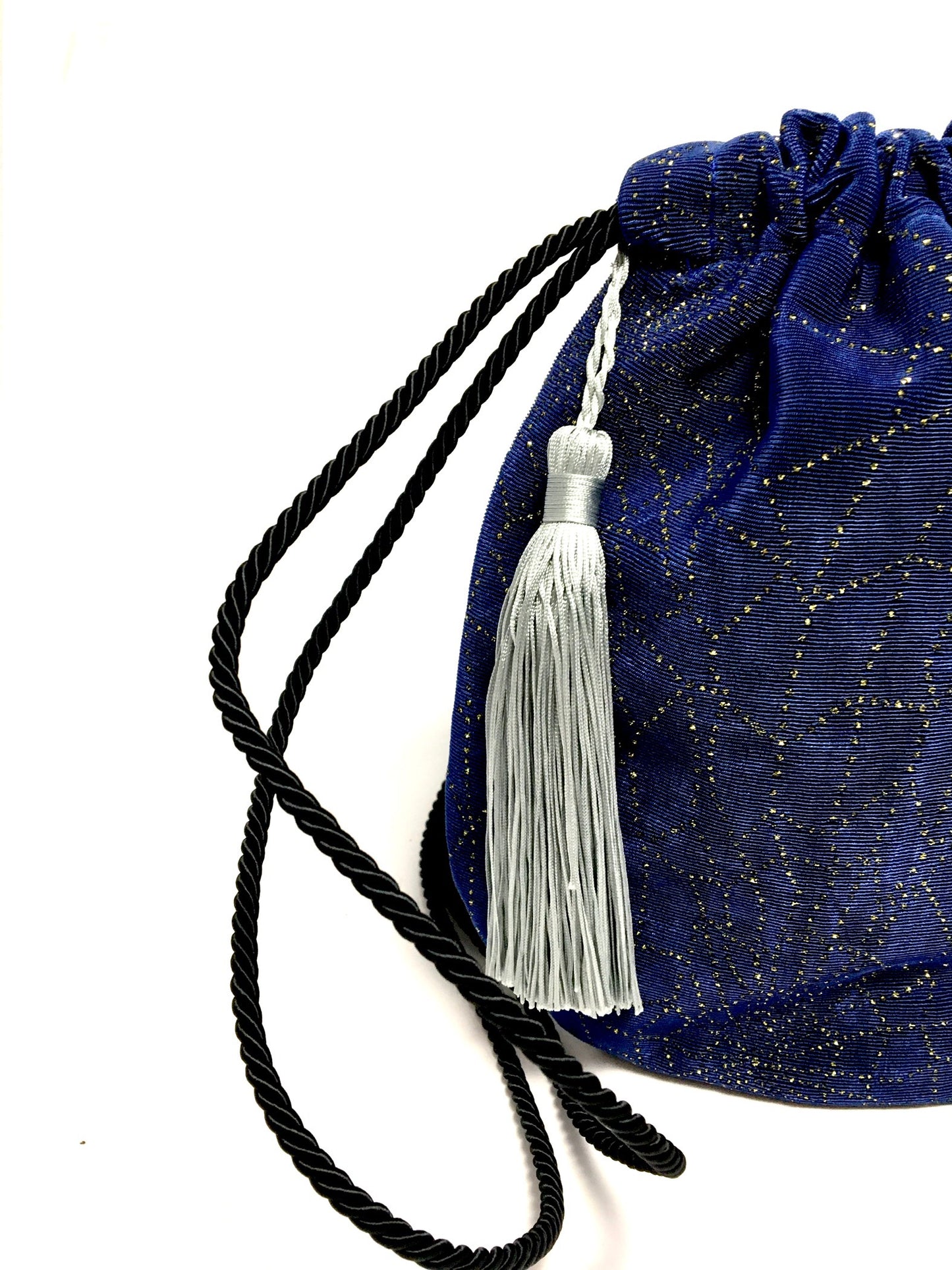 Blue bag with tassel