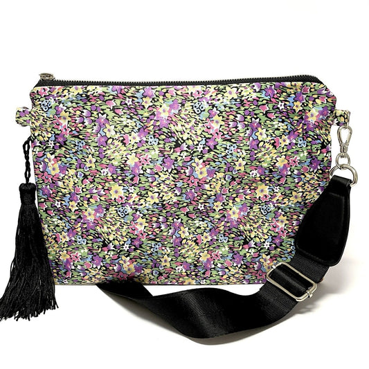 Floral boho bag with tassel