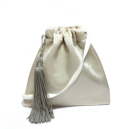 Ecru little wedding pouch
