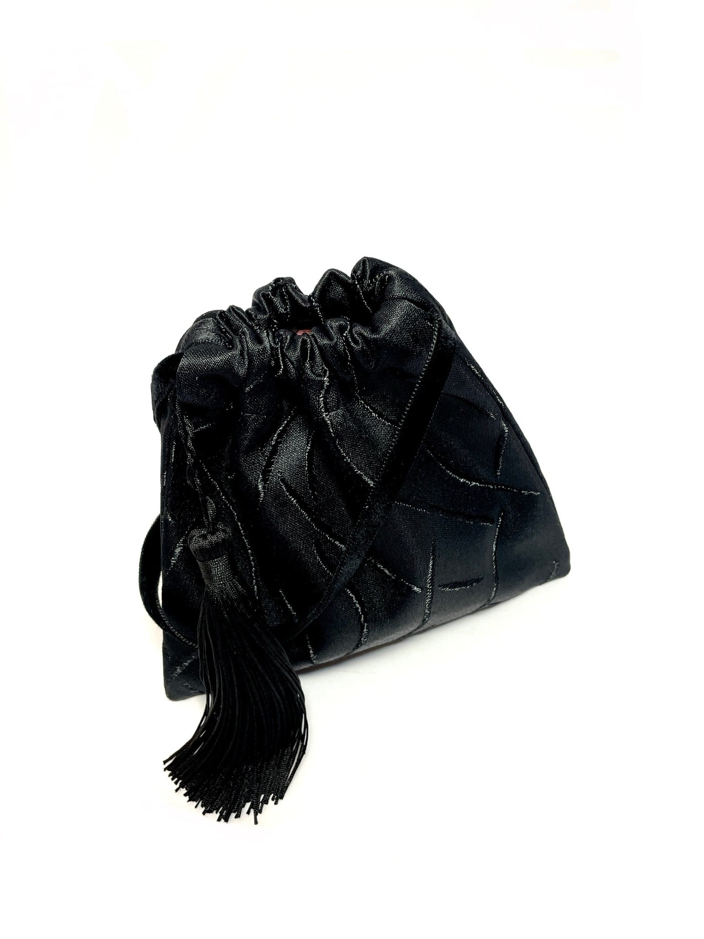 Mini evening handbag with tassel