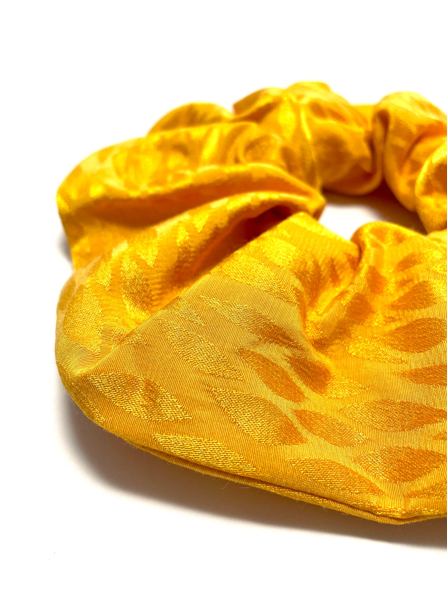 Yellow large scrunchie
