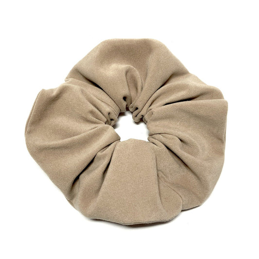 Beige large scrunchie