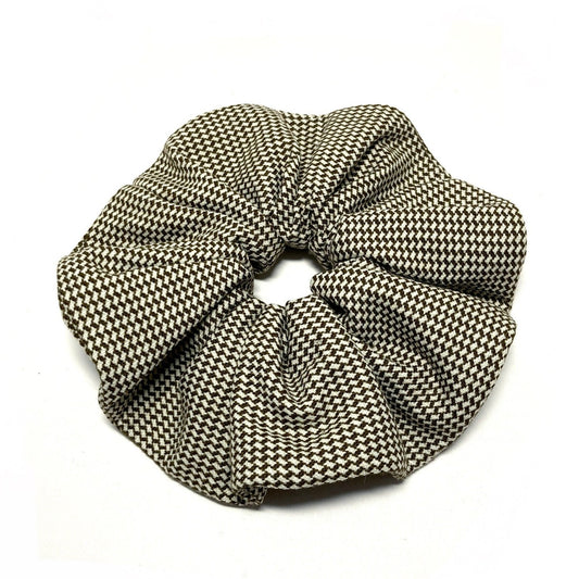 Large brown scrunchie
