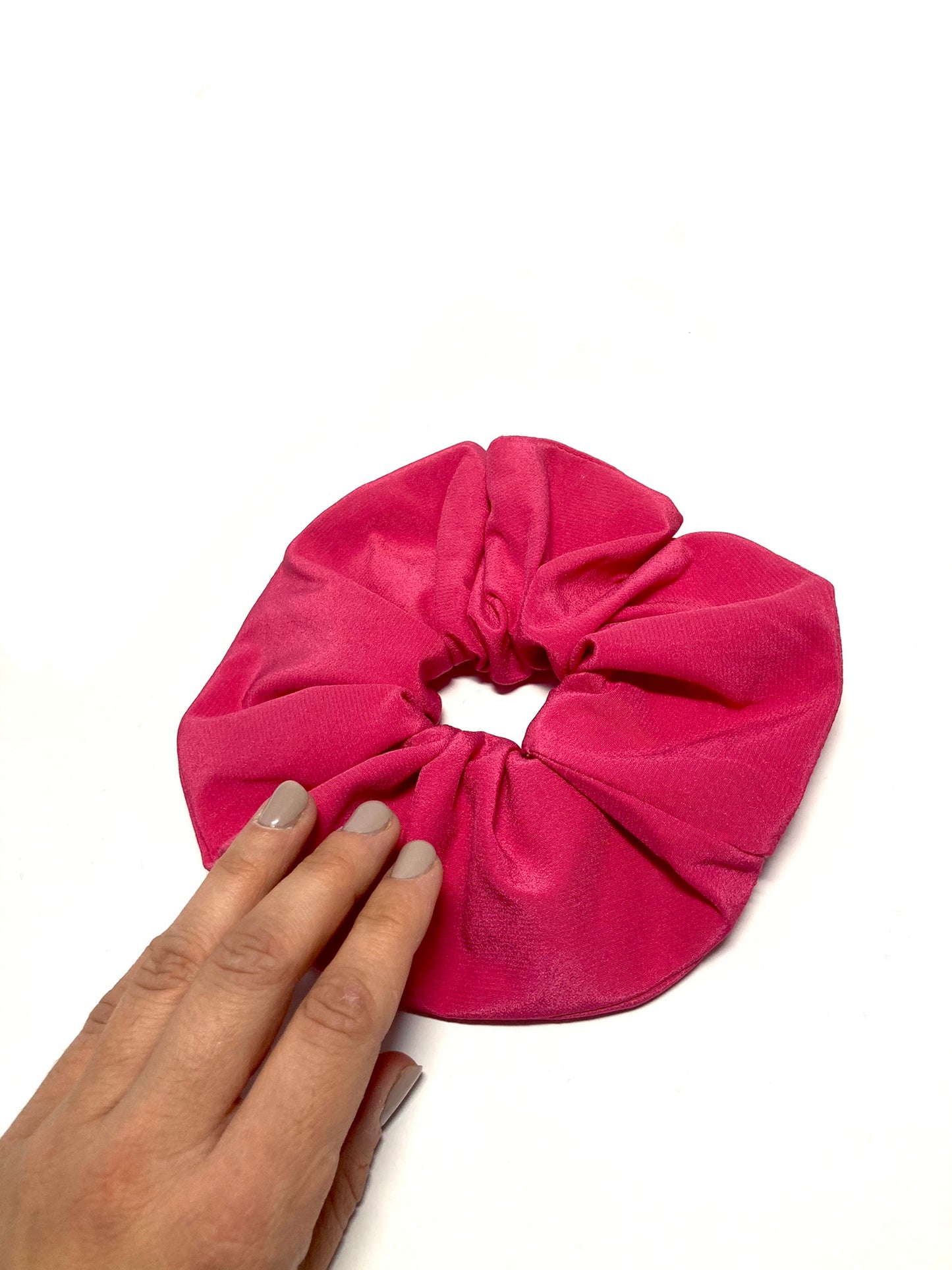Pink scrunchie