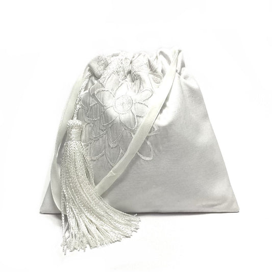 Ivory wedding purse