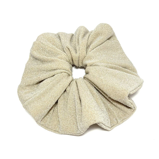 Gold shiny wedding scrunchie