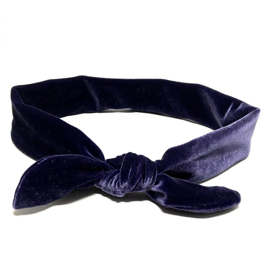 Purple velvet headband
