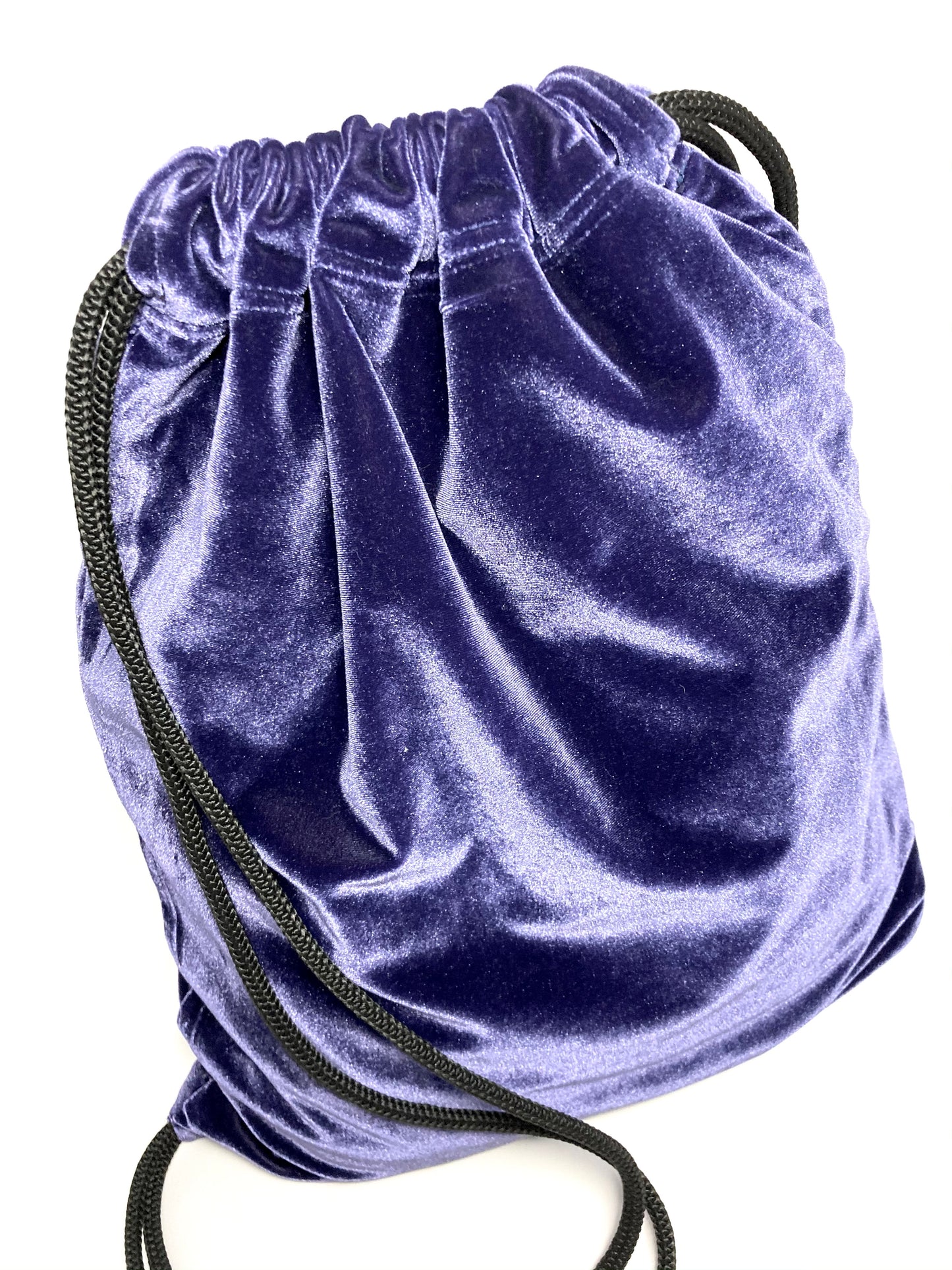 Purple velvet backpack