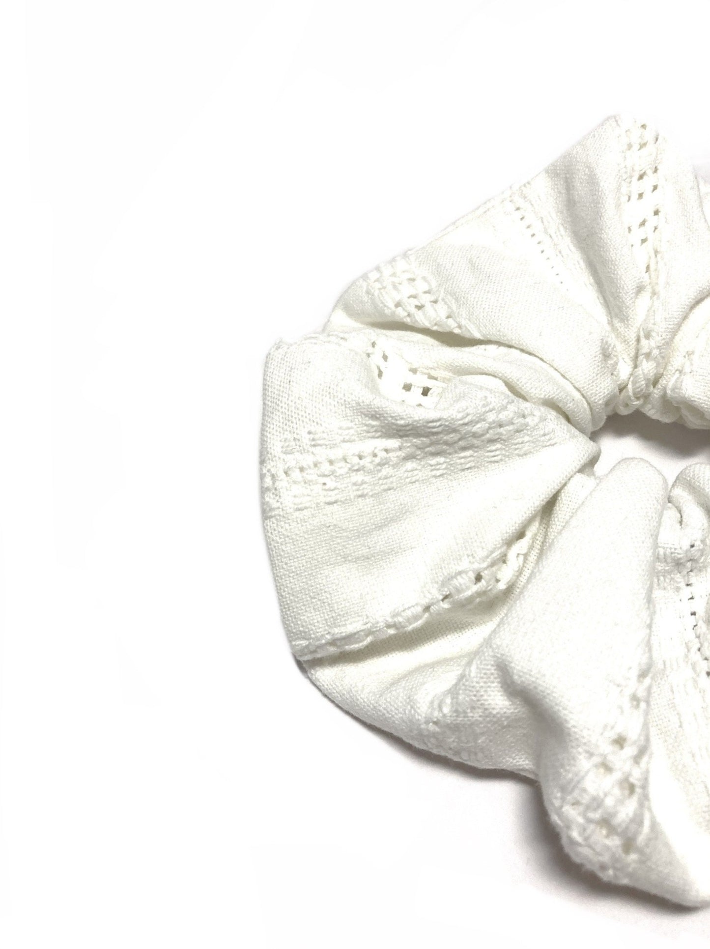 Ivory wedding scrunchie