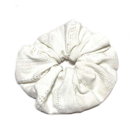 Ivory wedding scrunchie