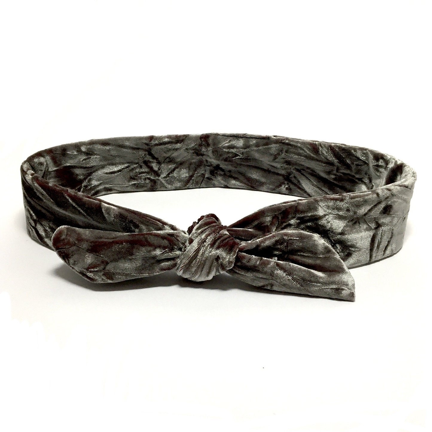 Velvet silver headband