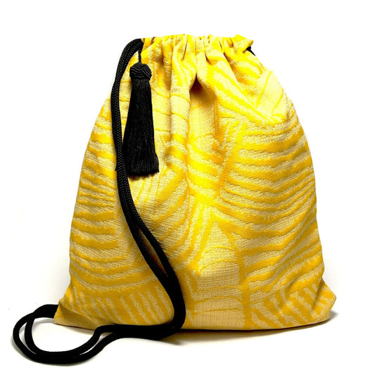Large yellow backpack
