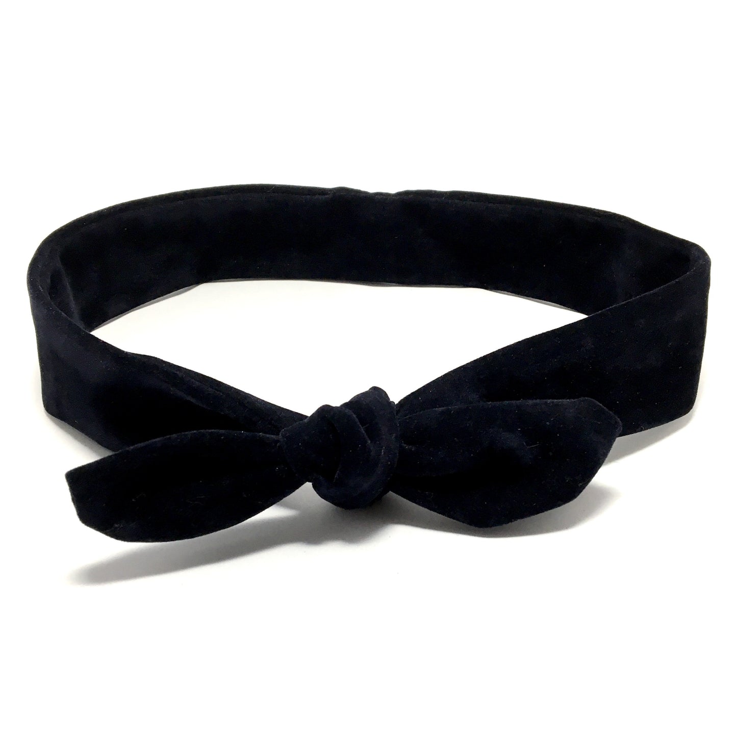 Navy blue velvet headband