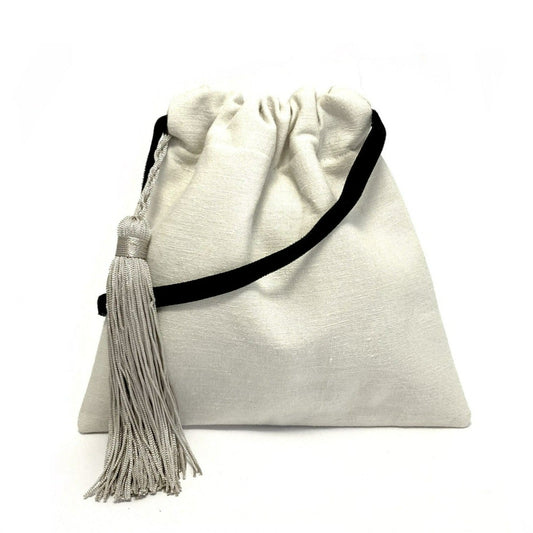 Linen mini handbag