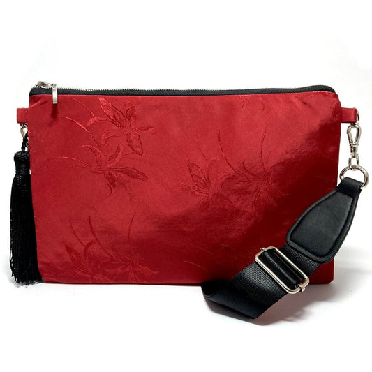 Red crossbody bag