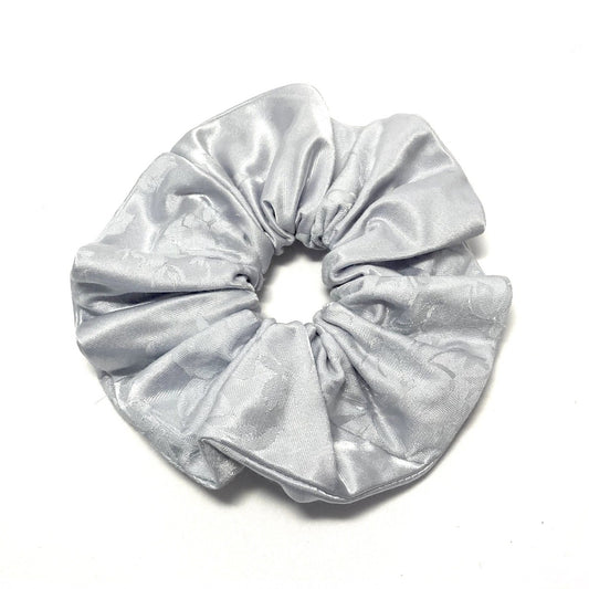 White evening scrunchie