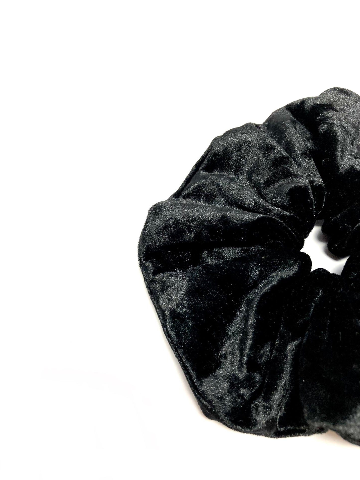 Black velvet scrunchie