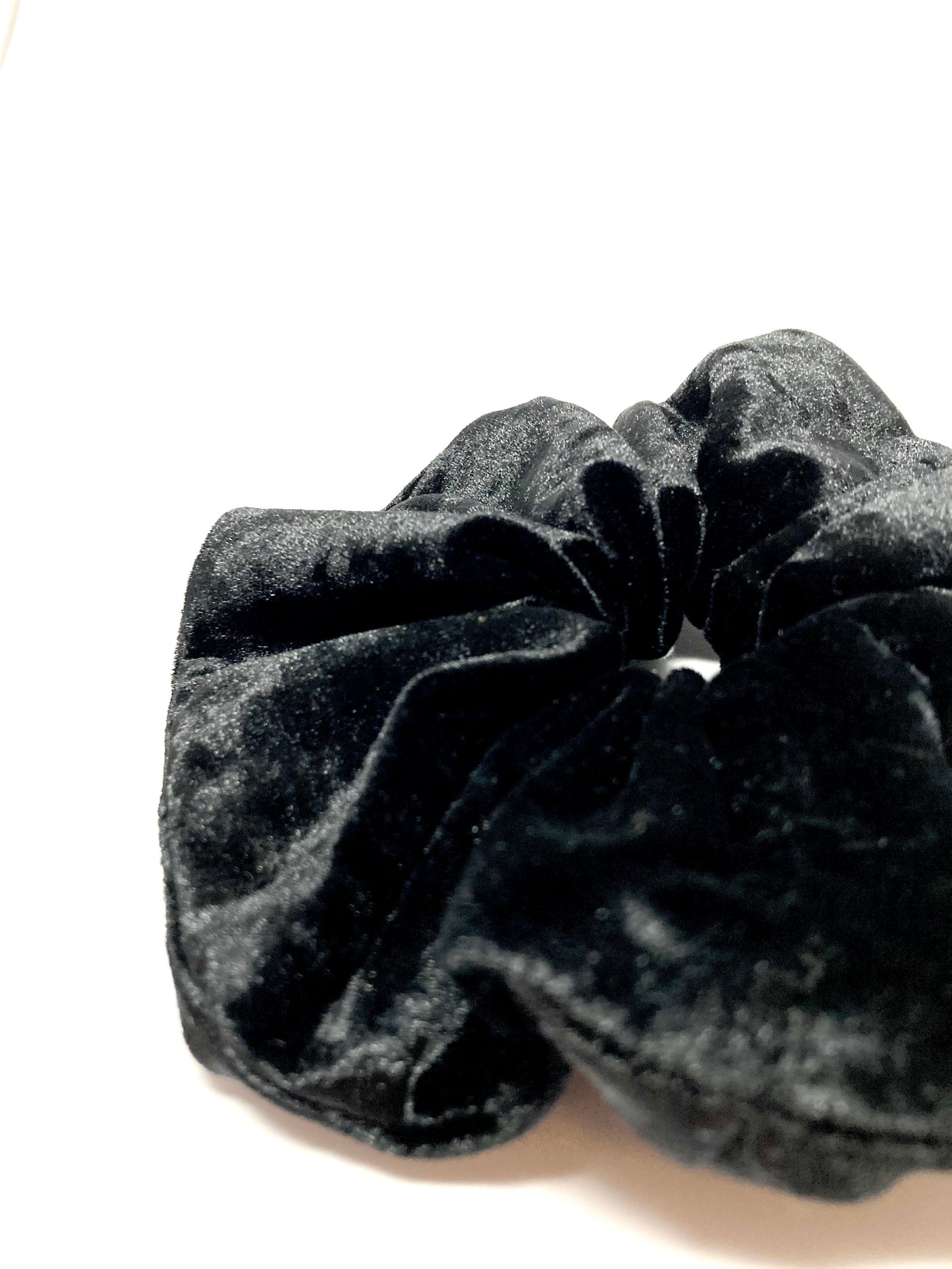 Black velvet scrunchie