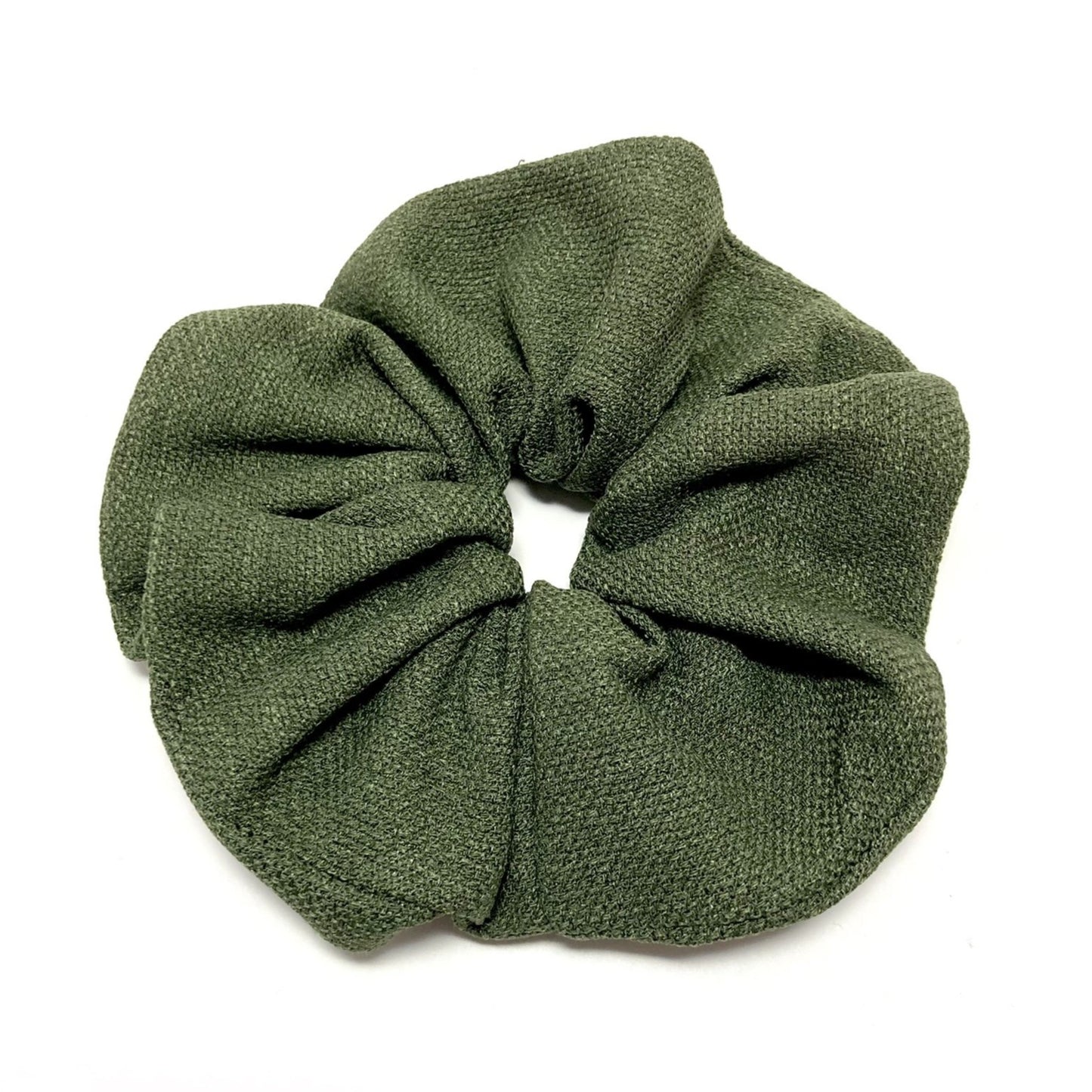 Large green scrunchie