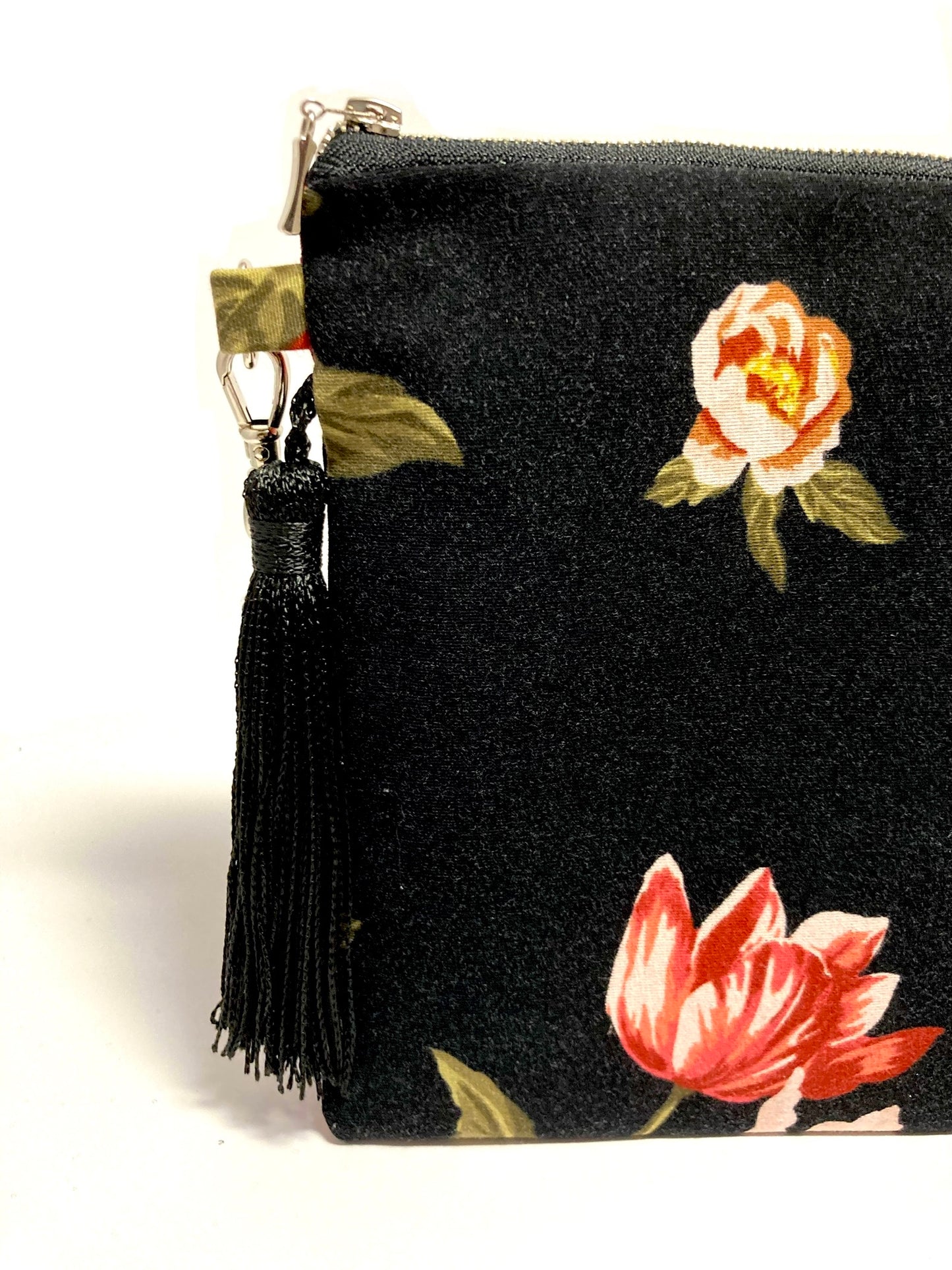 Floral boho bag with tassel